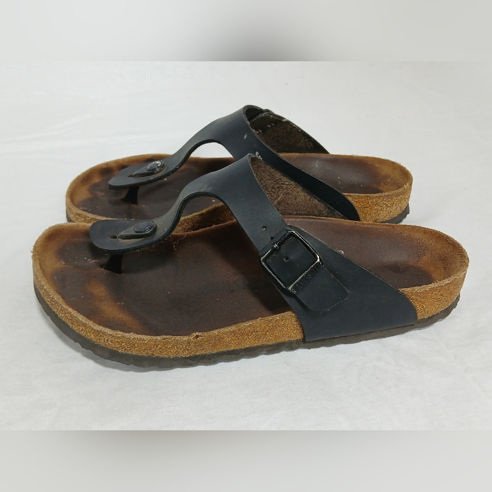 Birkenstock Gizeh Black Sandals Size 42 Mens